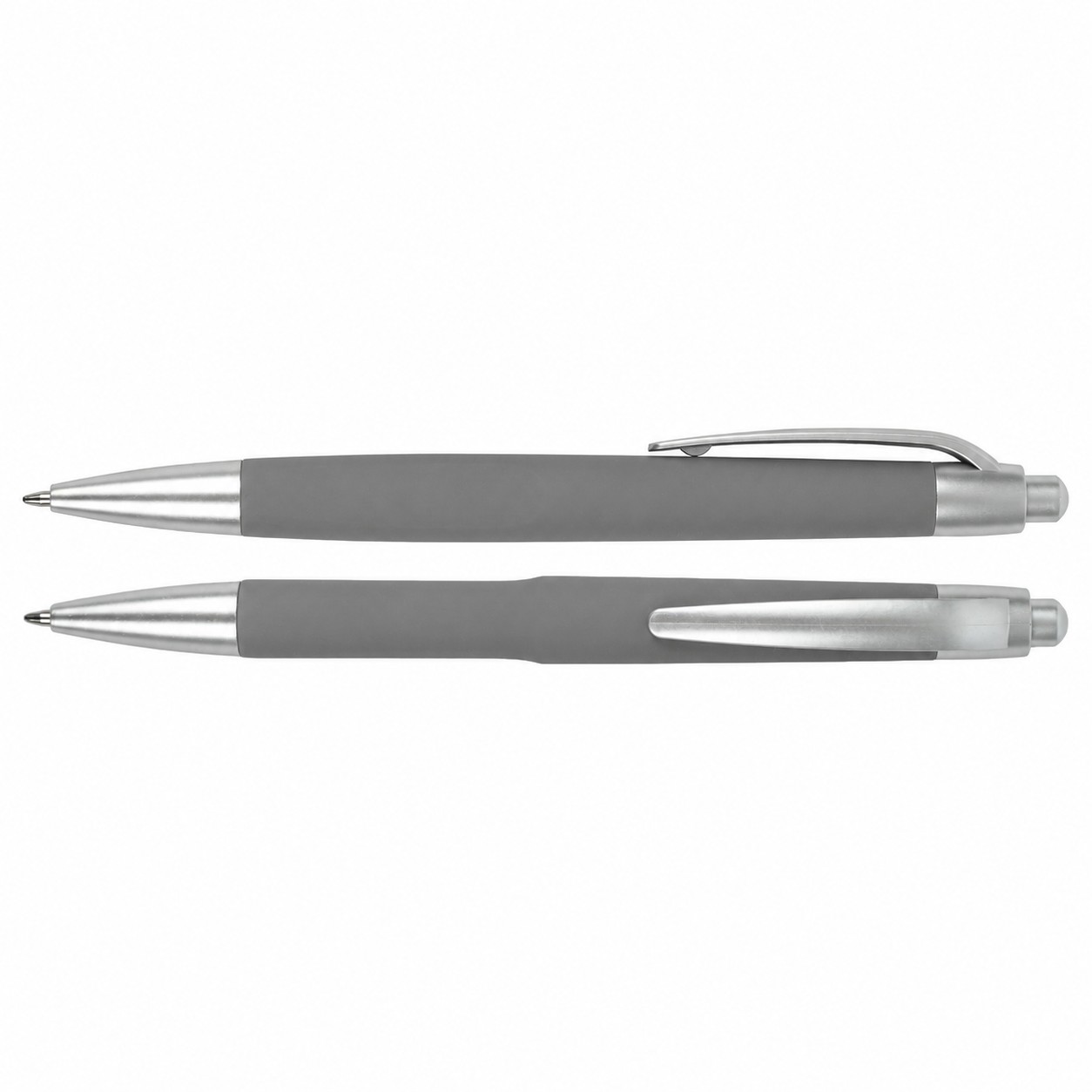 ABS Comfort Grip Ballpoint Pen — Gray