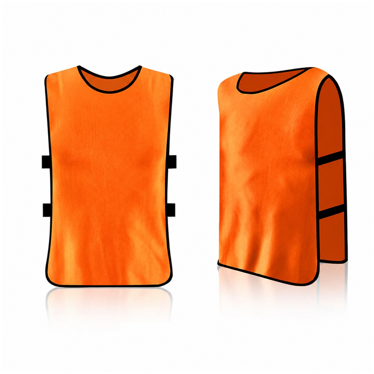 Adult Elastic Activity Vest — Orange