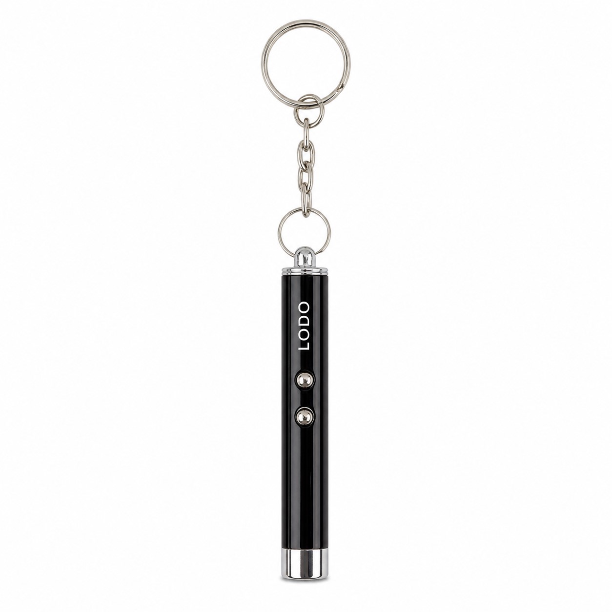 Mini Metal Laser Pointer Keychain — view 2