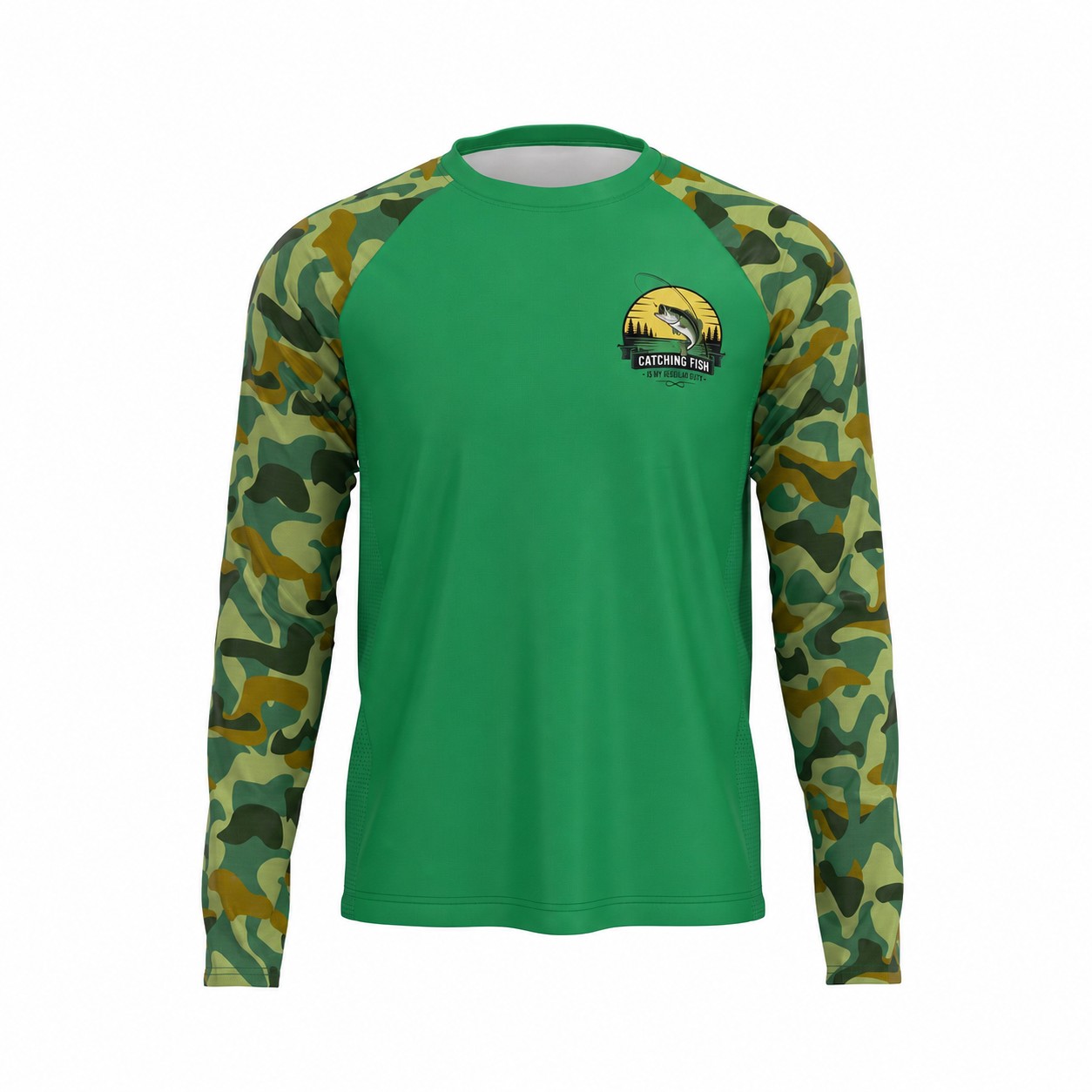 UPF 50 Fishing Sun Shirt — Green