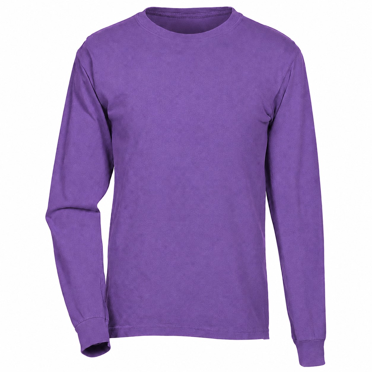 Ringspun Cotton Long Sleeve Tee — Purple