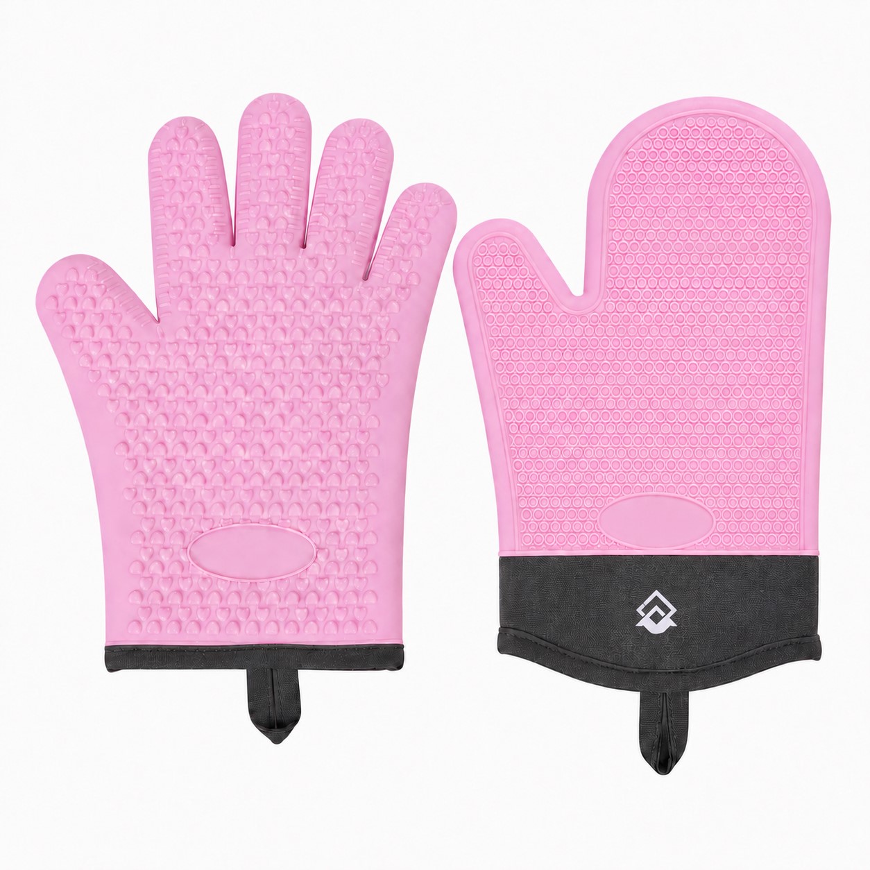 Textured Silicone Oven Mitt With Cotton Lining