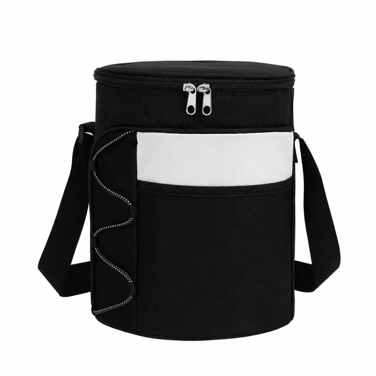 Barrel Shaped Cooler Bag — Black