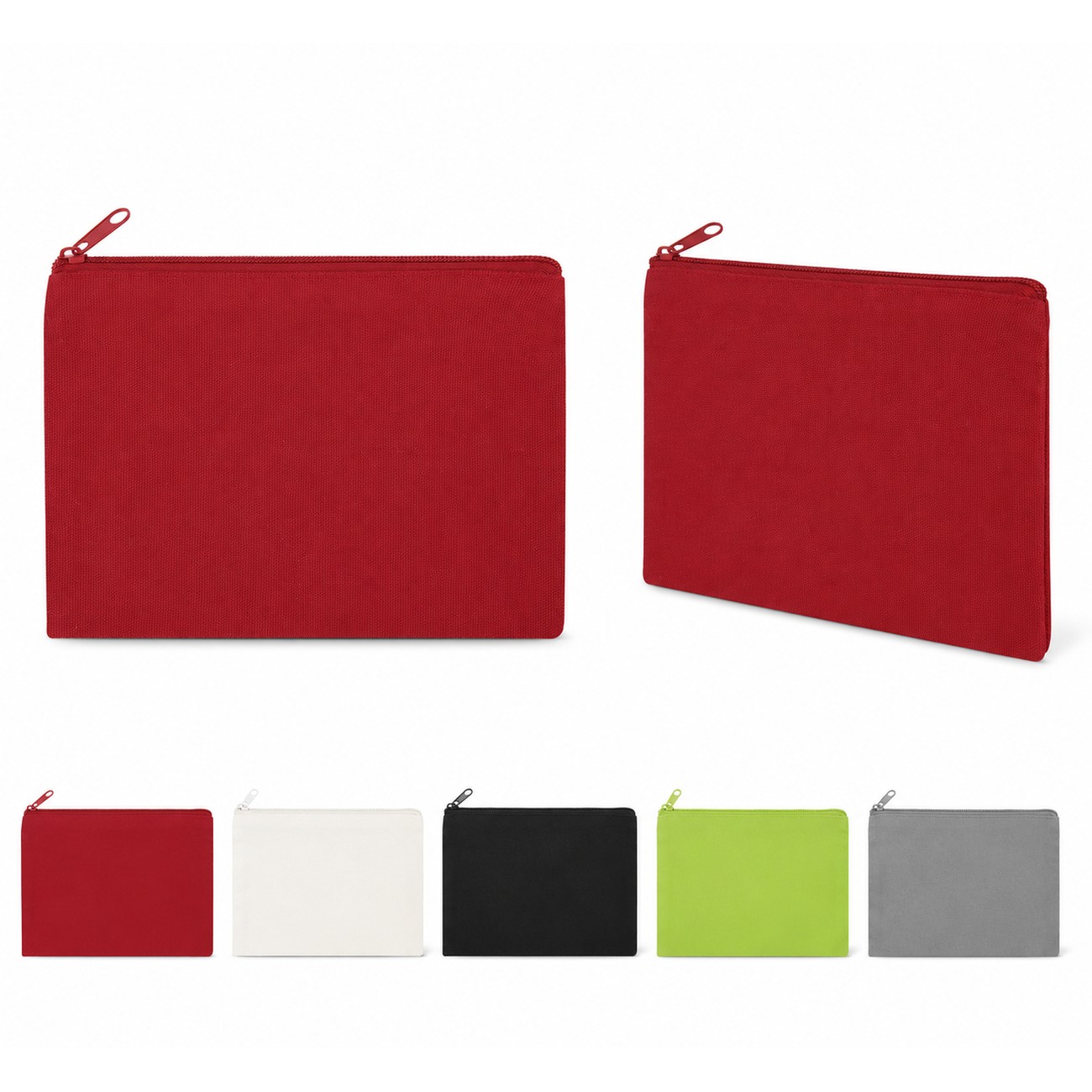 12 Oz Cotton Canvas Zipper Pouch