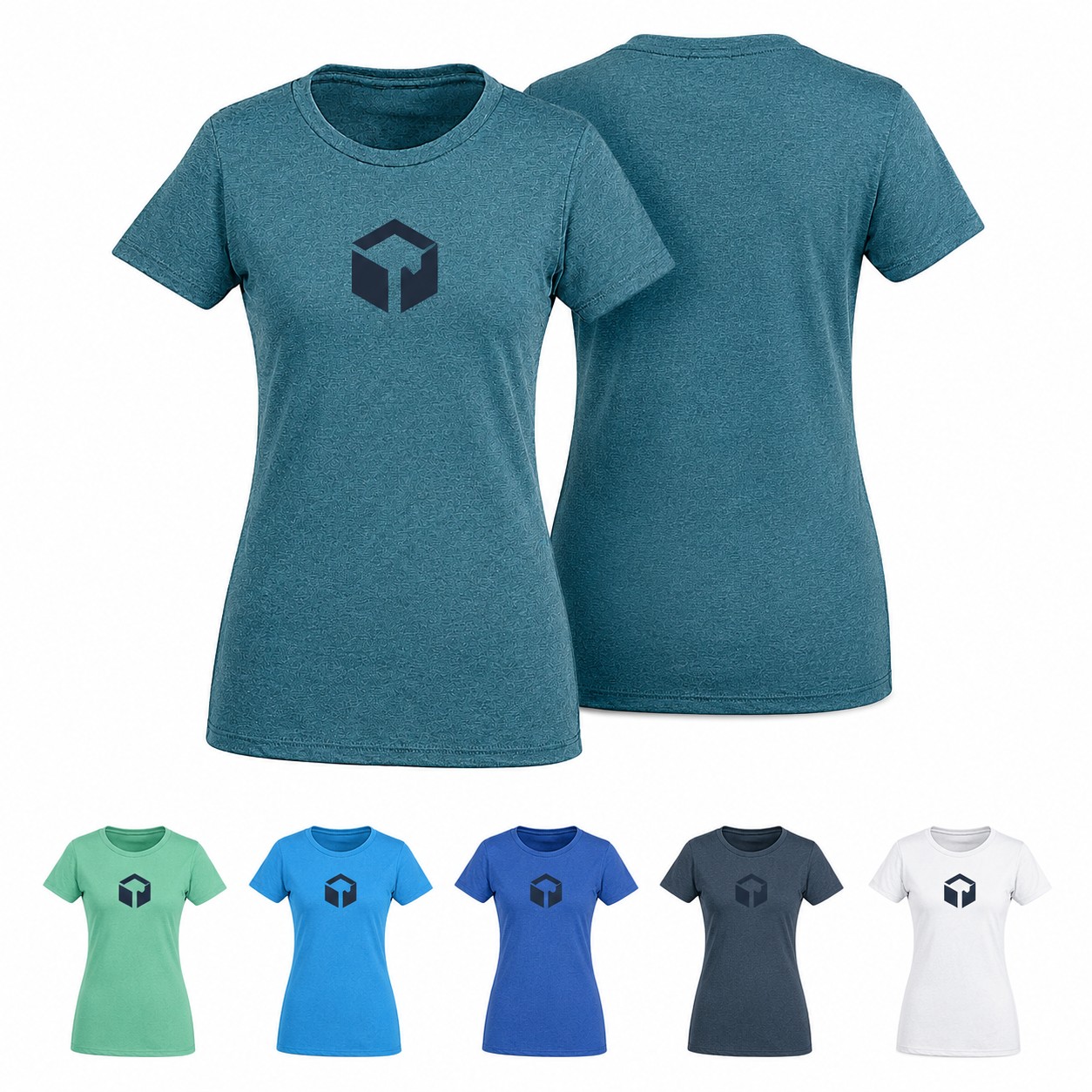 Ladies Cotton Polyester Crew Tee