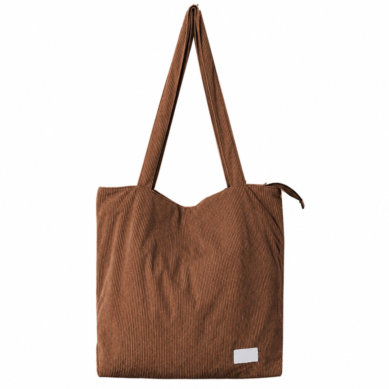 Corduroy Polyester Shoulder Tote Bag — view 2