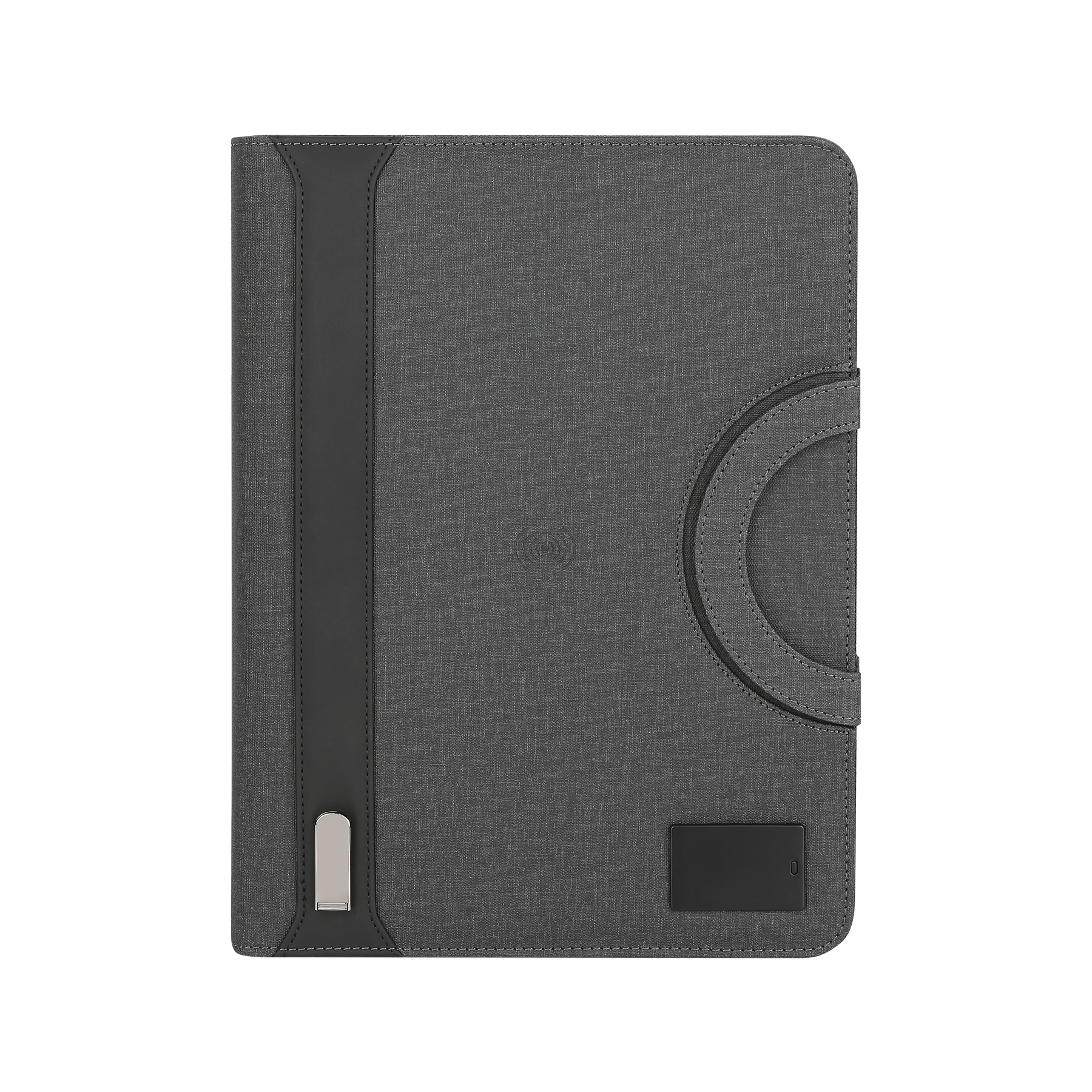 Zippered Charging Portfolio — view 2