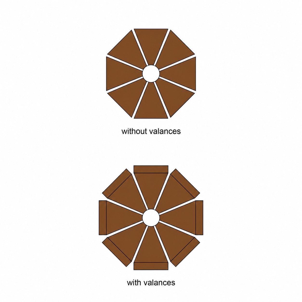 9-Foot Crank Tilt Patio Umbrella — Brown