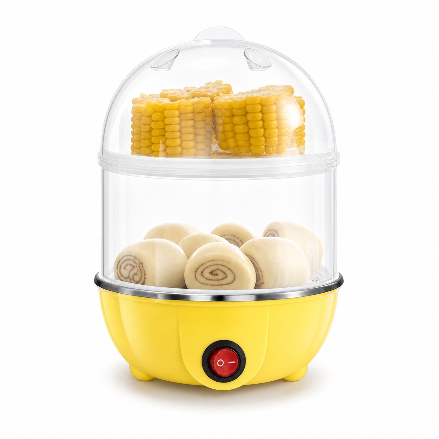 Double Layer Plastic Egg Cooker — view 2