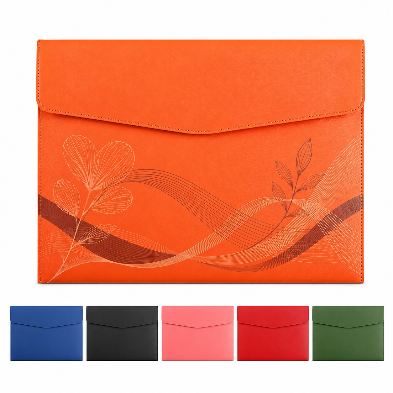 Envelope Flap PU Document Folder