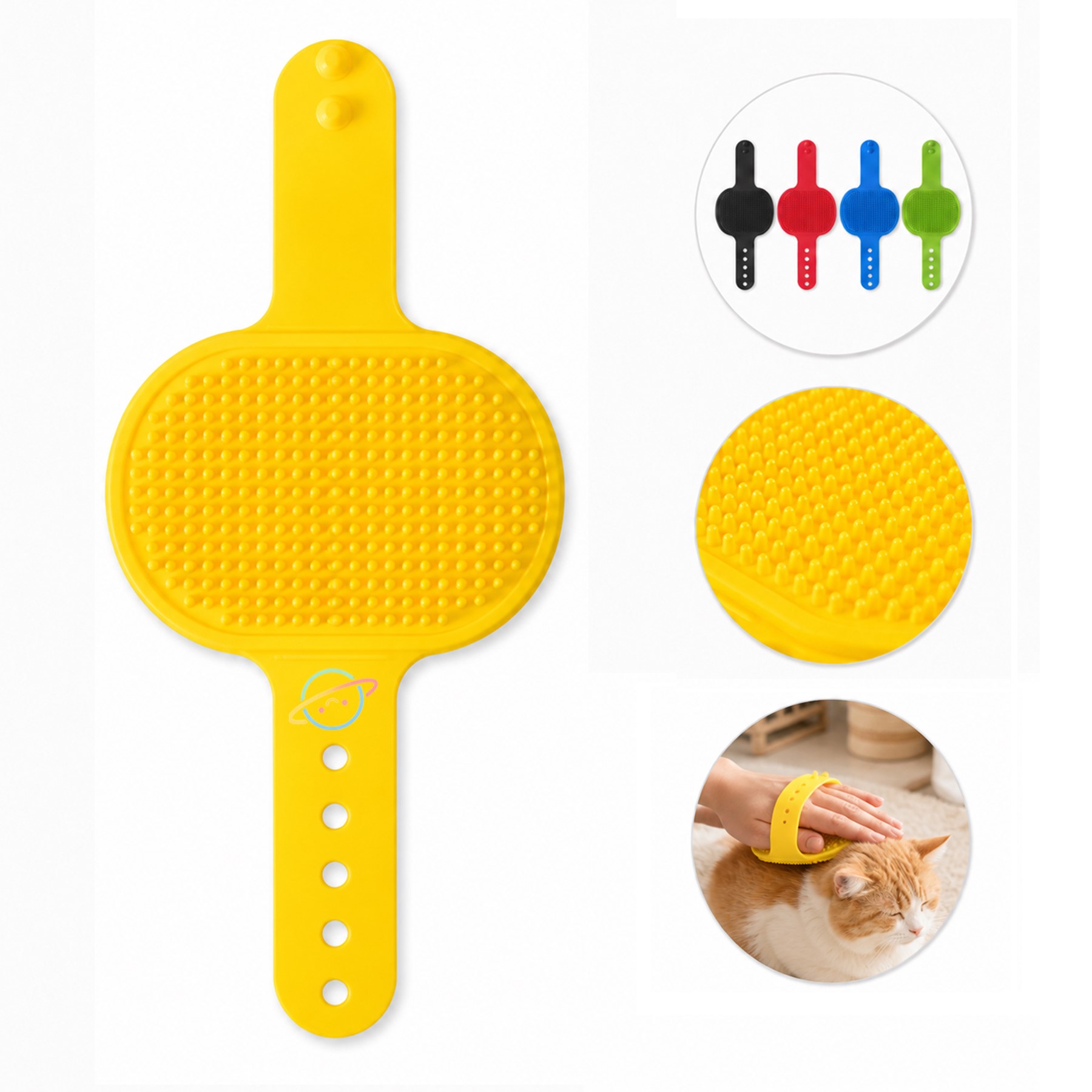 Adjustable TPR Pet Grooming Comb