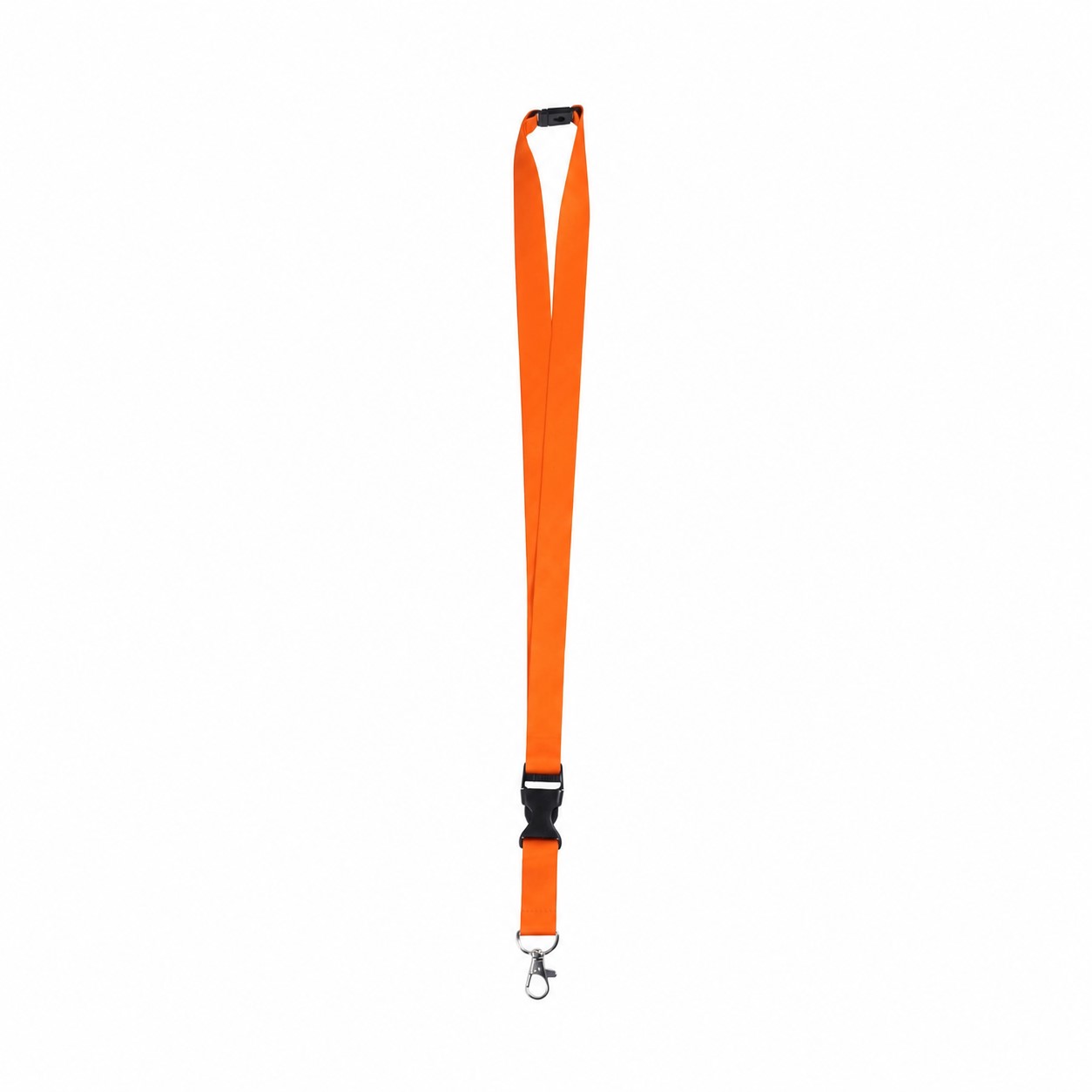 Polyester Breakaway Lanyard With Buckle Release — Orange