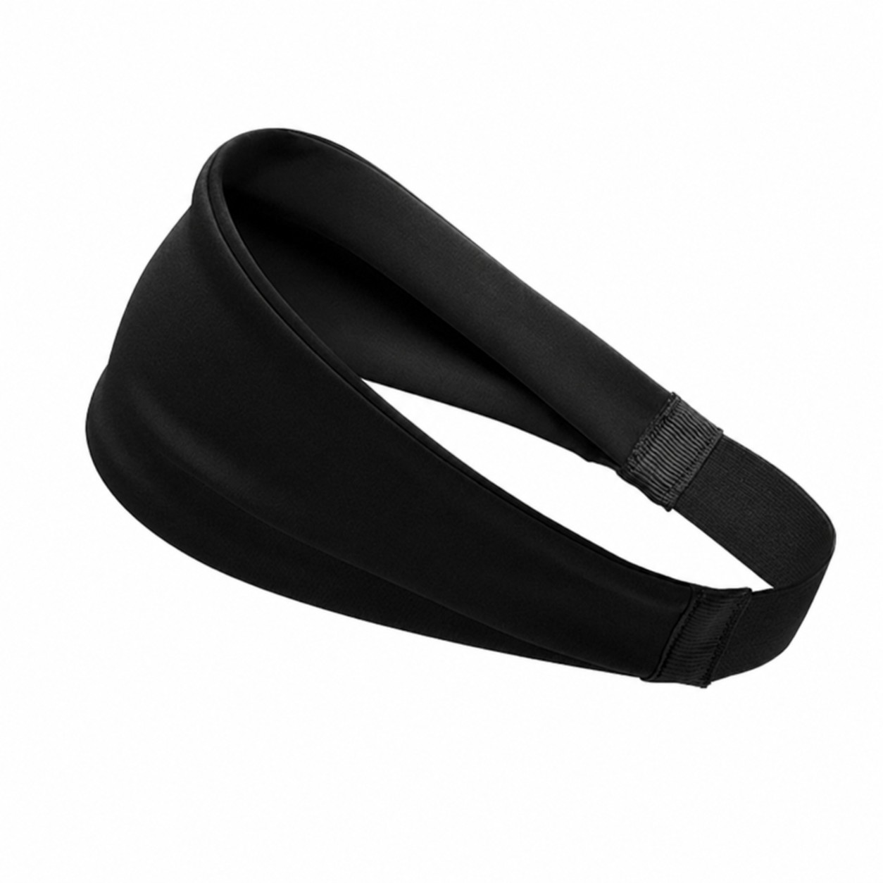 Polyester Cooling Athletic Headband — Black
