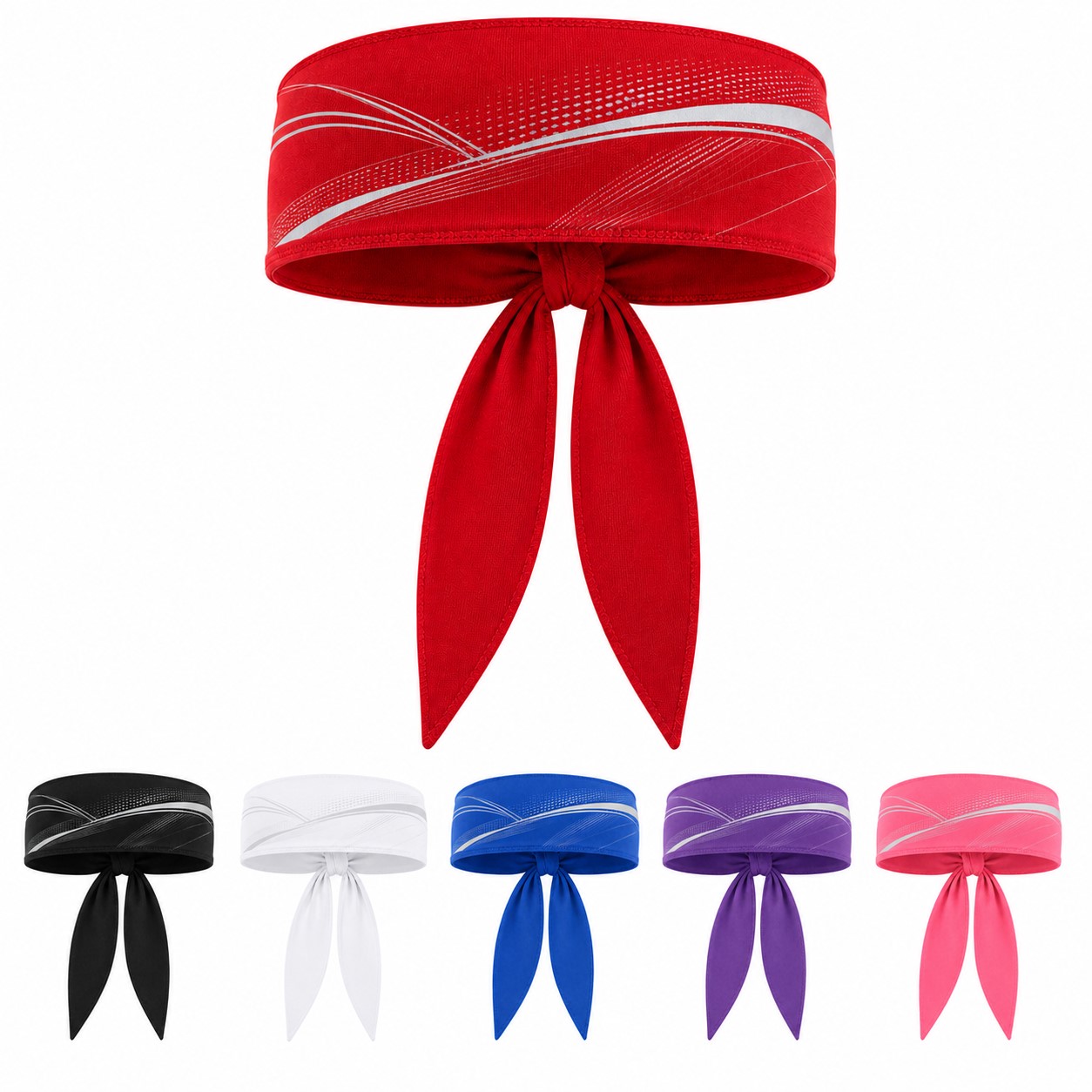 Elastic Tie Back Sports Sweatband