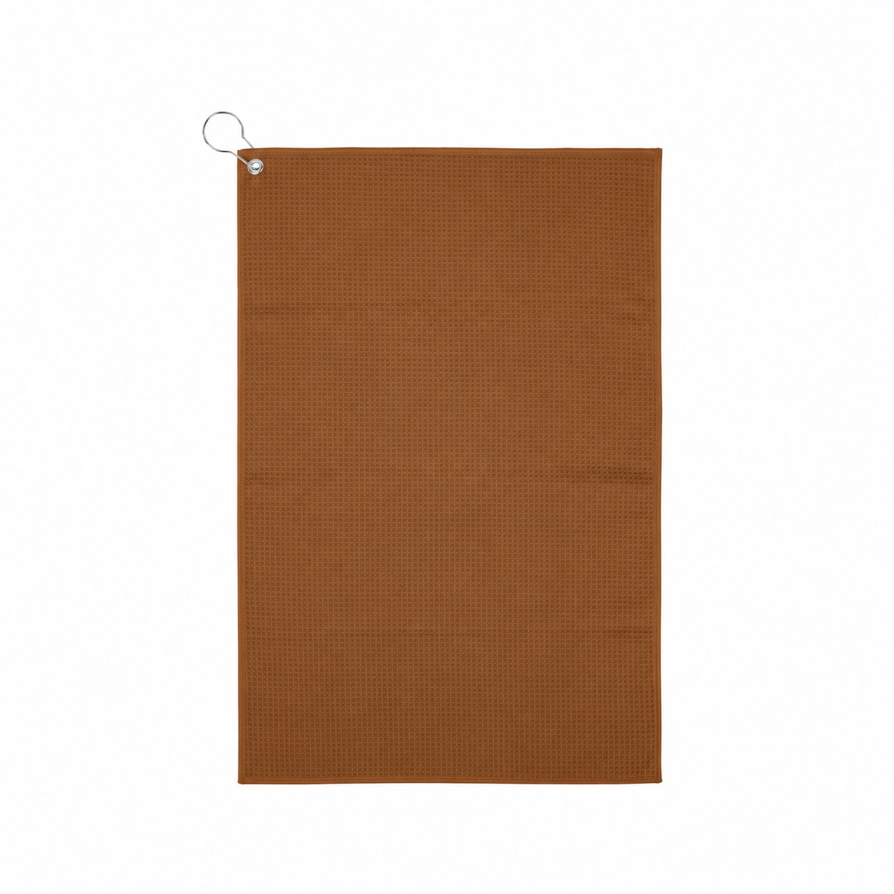 16" Waffle Golf Towel — Copper Brown