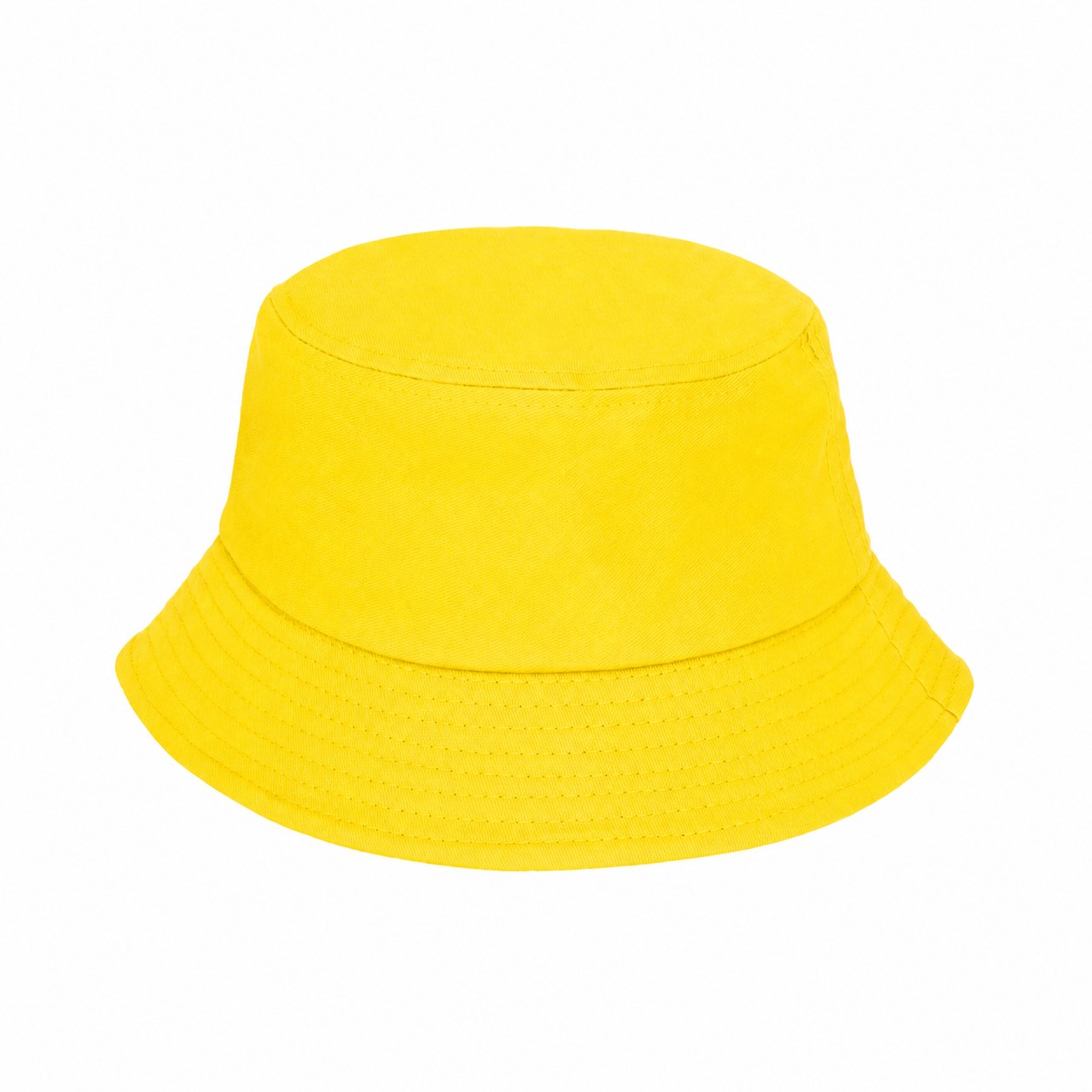 Cotton Twill Bucket Hat — Yellow