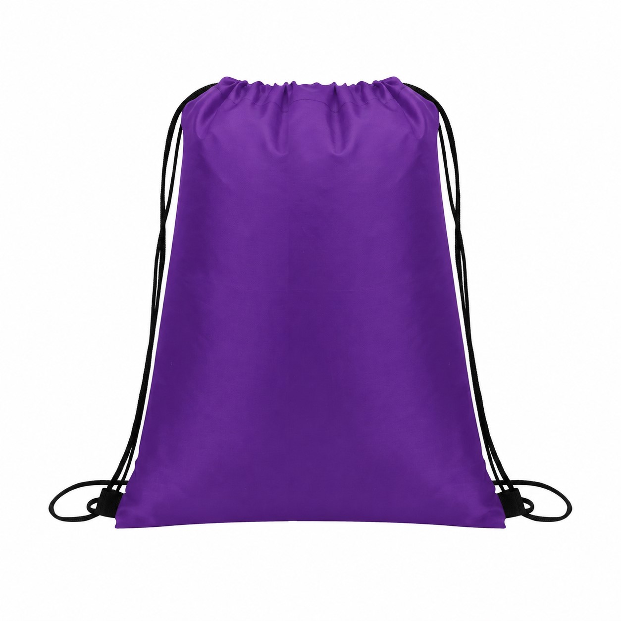 Drawcord Closure Drawstring Bag — Purple