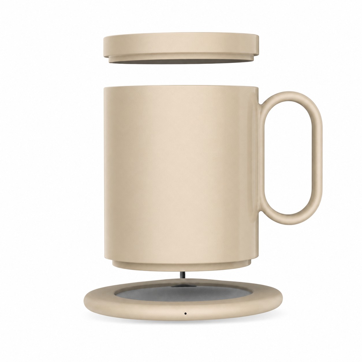 Desktop Warming Mug Charger Set — Beige