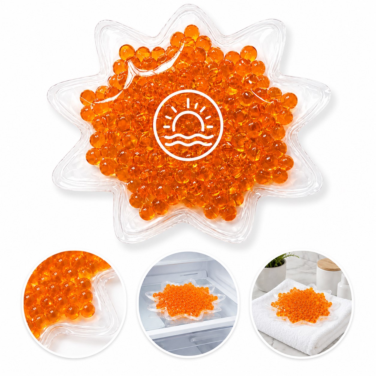 Star Shaped PVC Gel Bead Compress