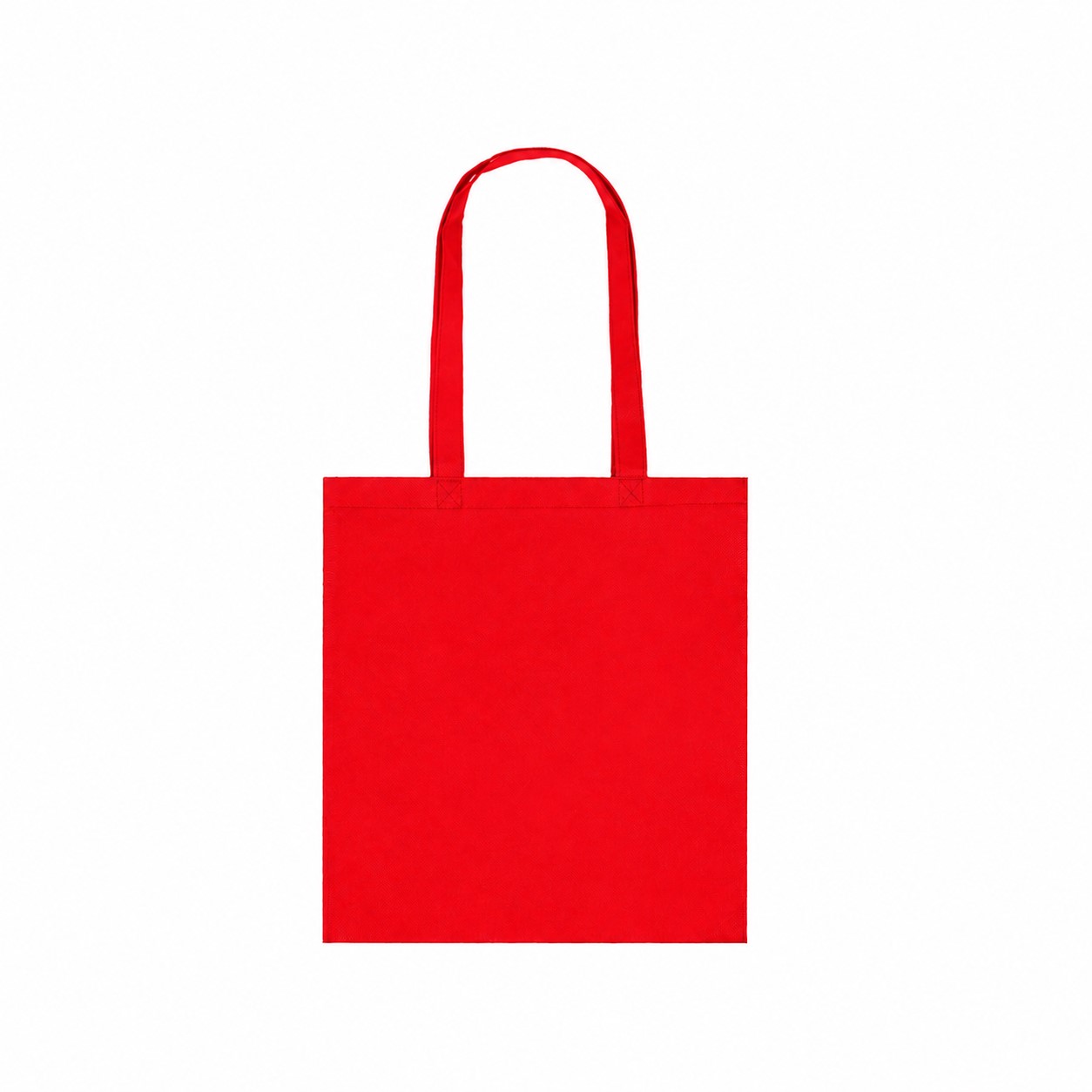 80GSM Non-Woven Reinforced Handles Tote Bag — Red