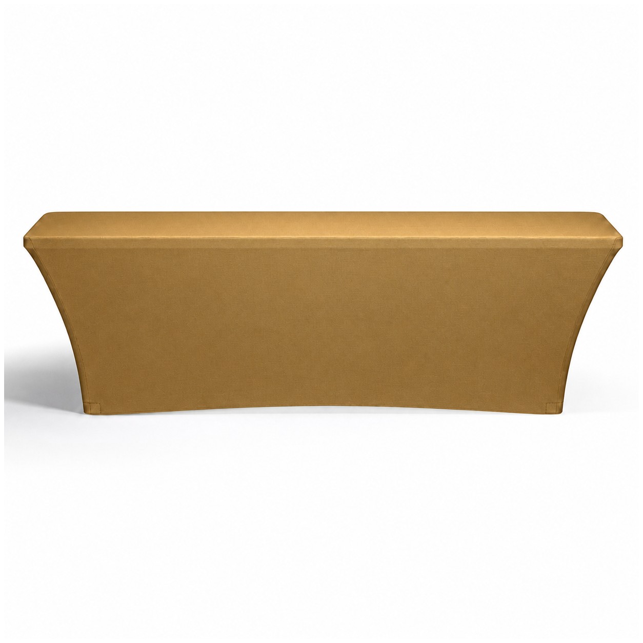 8-Foot Standard Stretch Table Cover — Bronze Gold