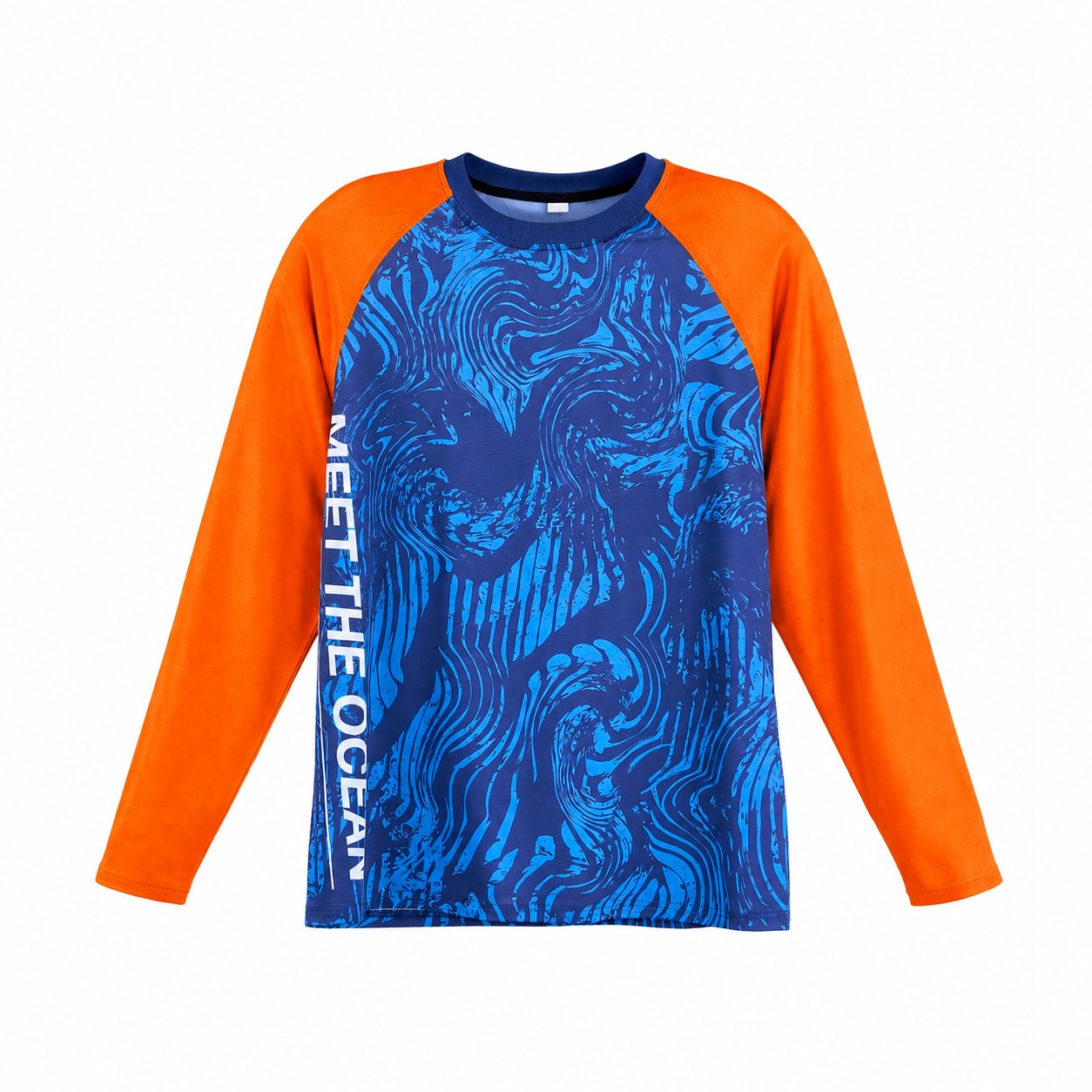 Unisex Long-Sleeve Fishing Shirt — Orange