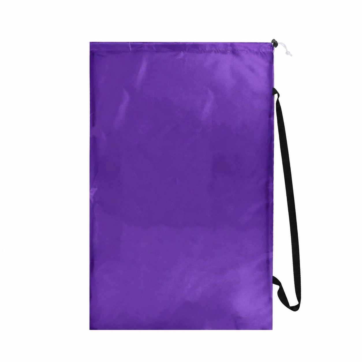 210D Polyester Adjustable Strap Drawstring Laundry Bag — Purple