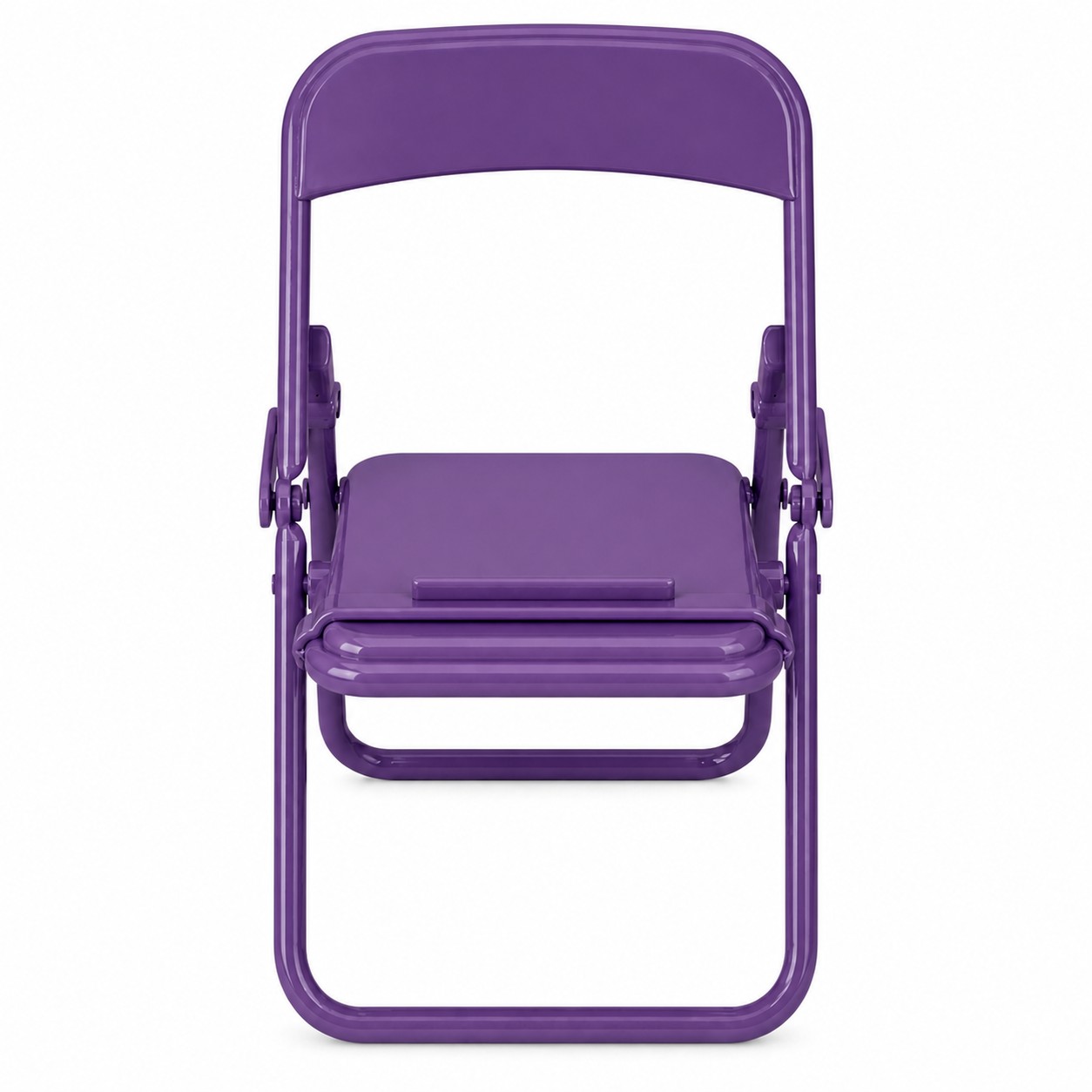 Mini Foldable Chair Phone Holder — Purple