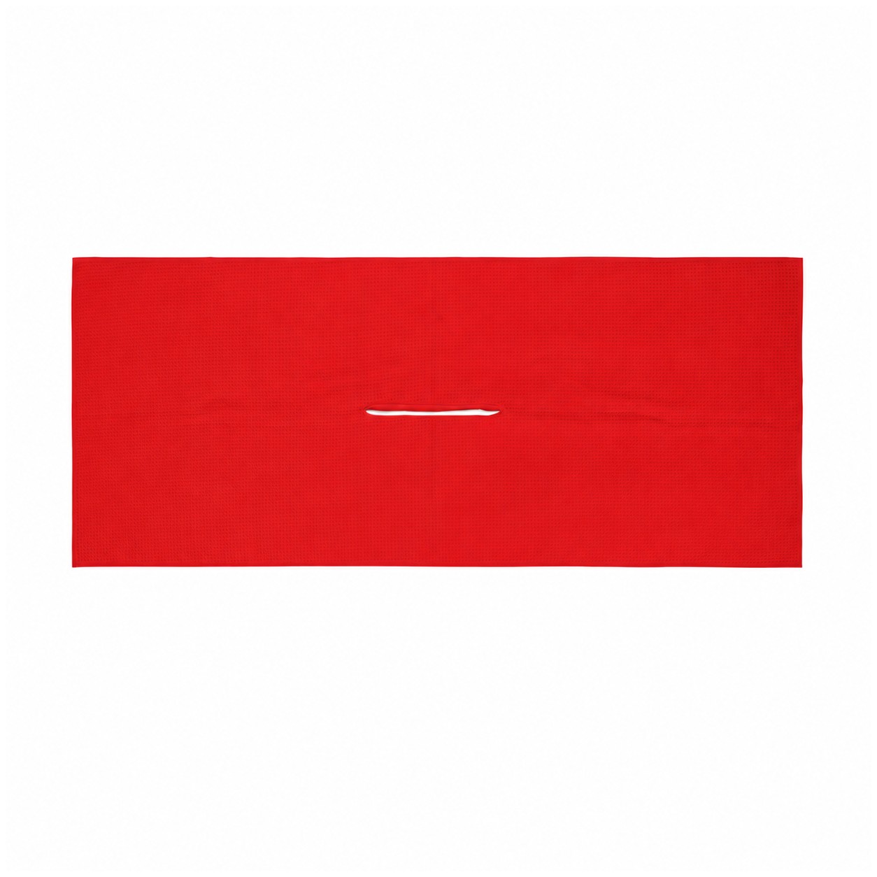 Microfiber Caddie Towel With Club Slit — Red