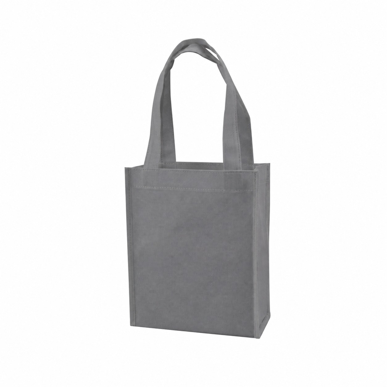 Mini 4" Gusset Tote Bag — Gray