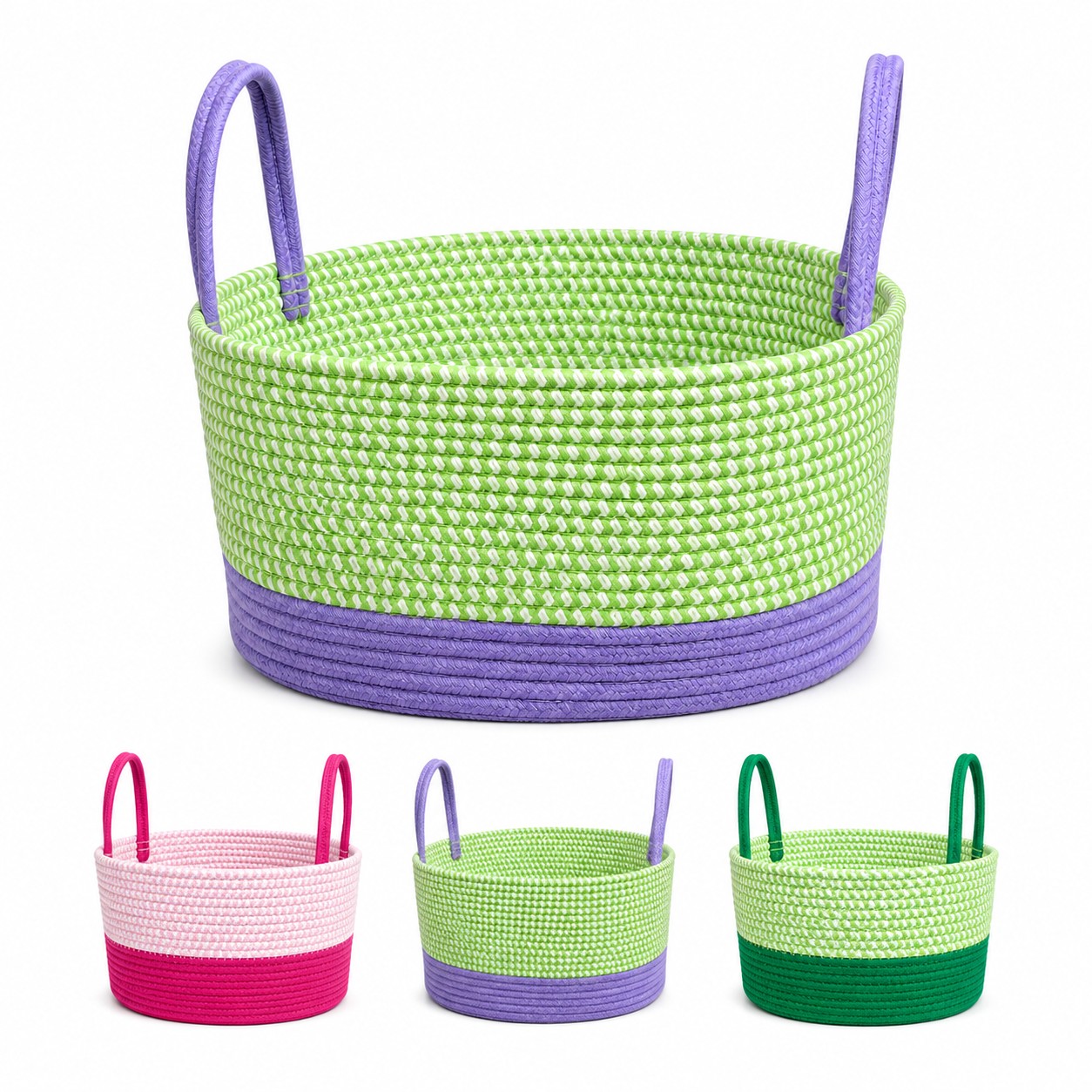 Cotton Rope Laundry Basket
