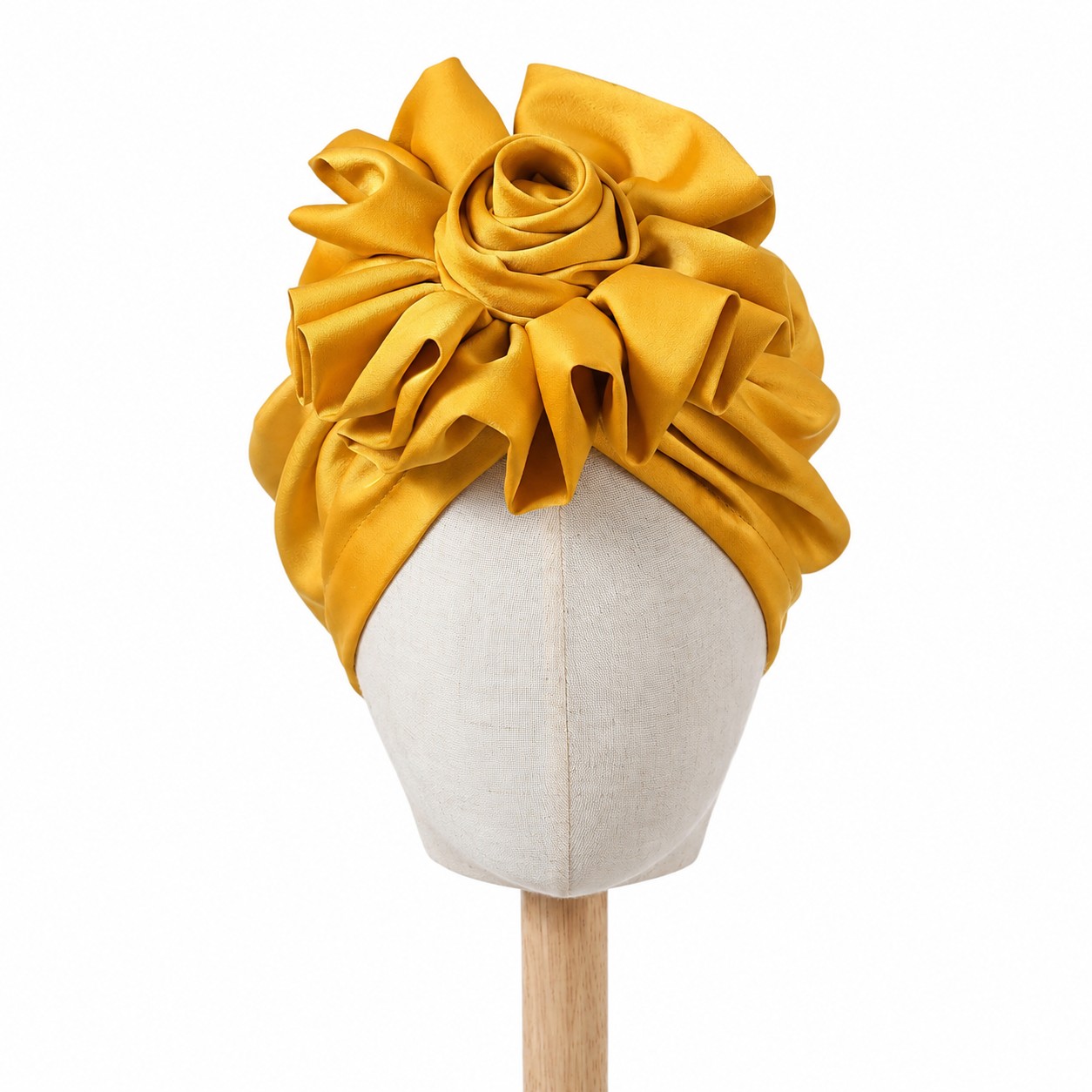 Blended Fiber Rosette Turban Hat — view 2
