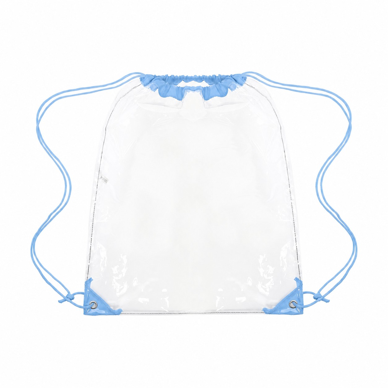 Large Reinforced Corners Drawstring Bag — Baby Blue