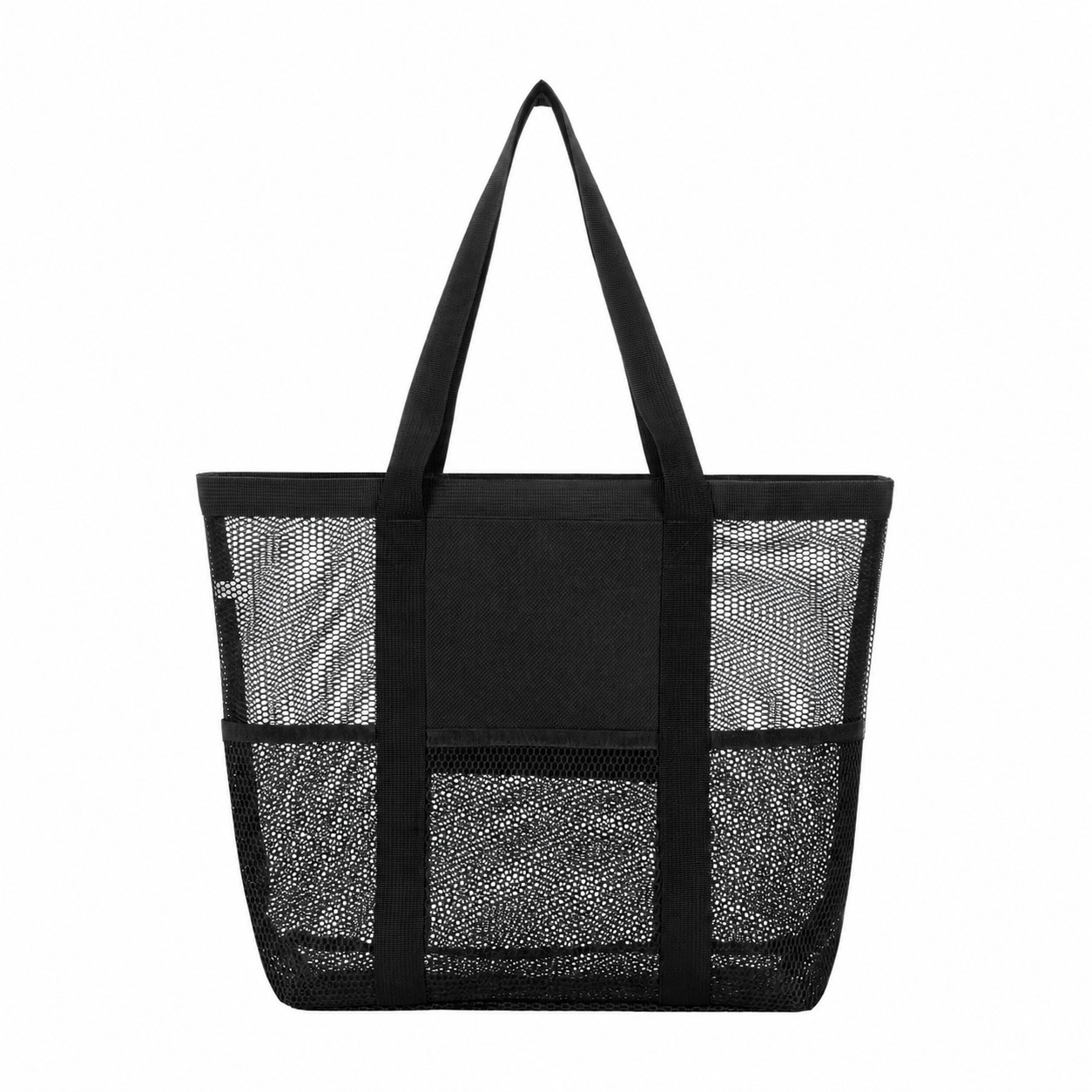 Nylon Roomy Tote Bag — Black