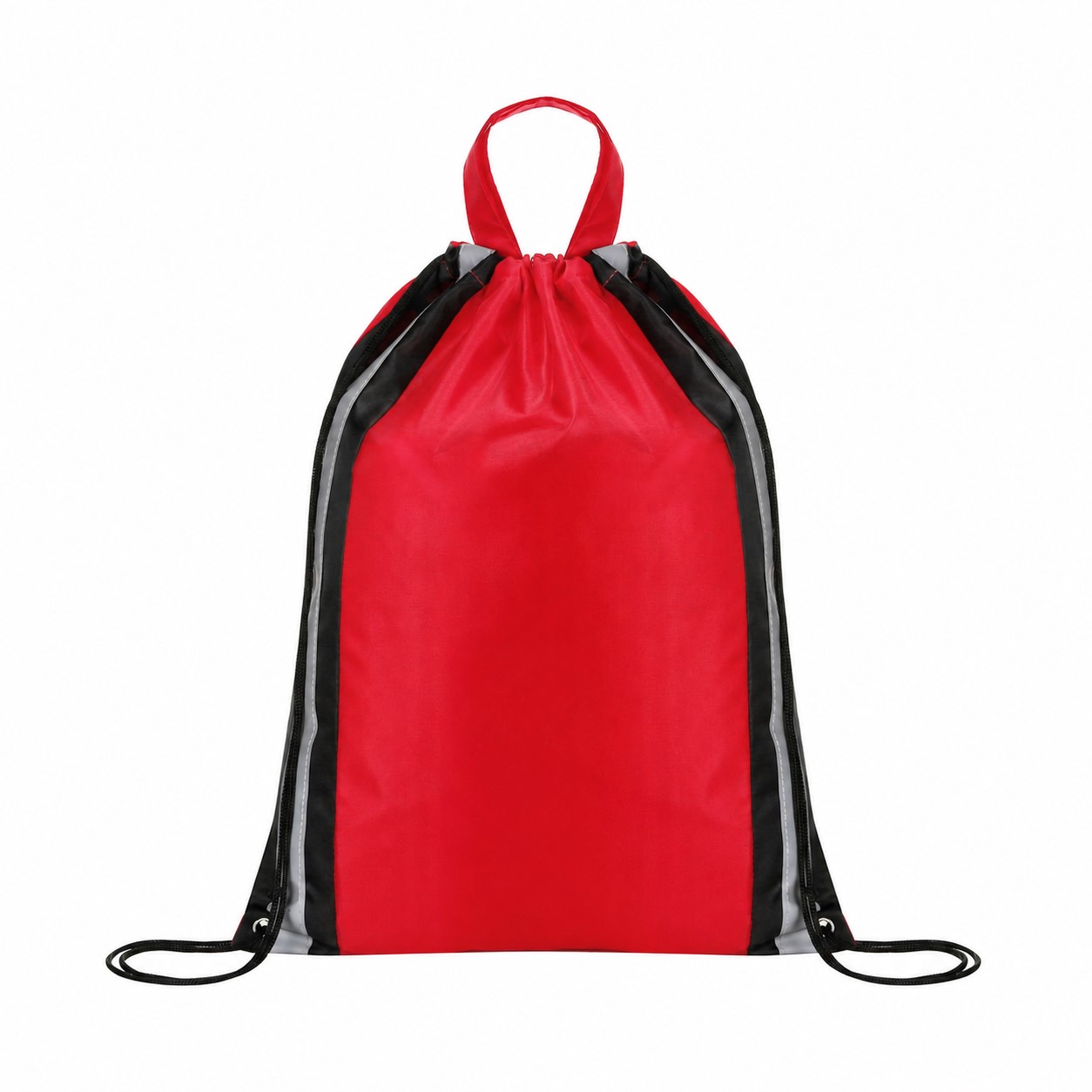 210D Polyester Drawstring Bag — Red