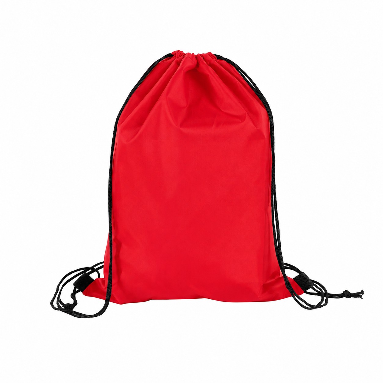 210D Polyester Drawstring Bag — Red