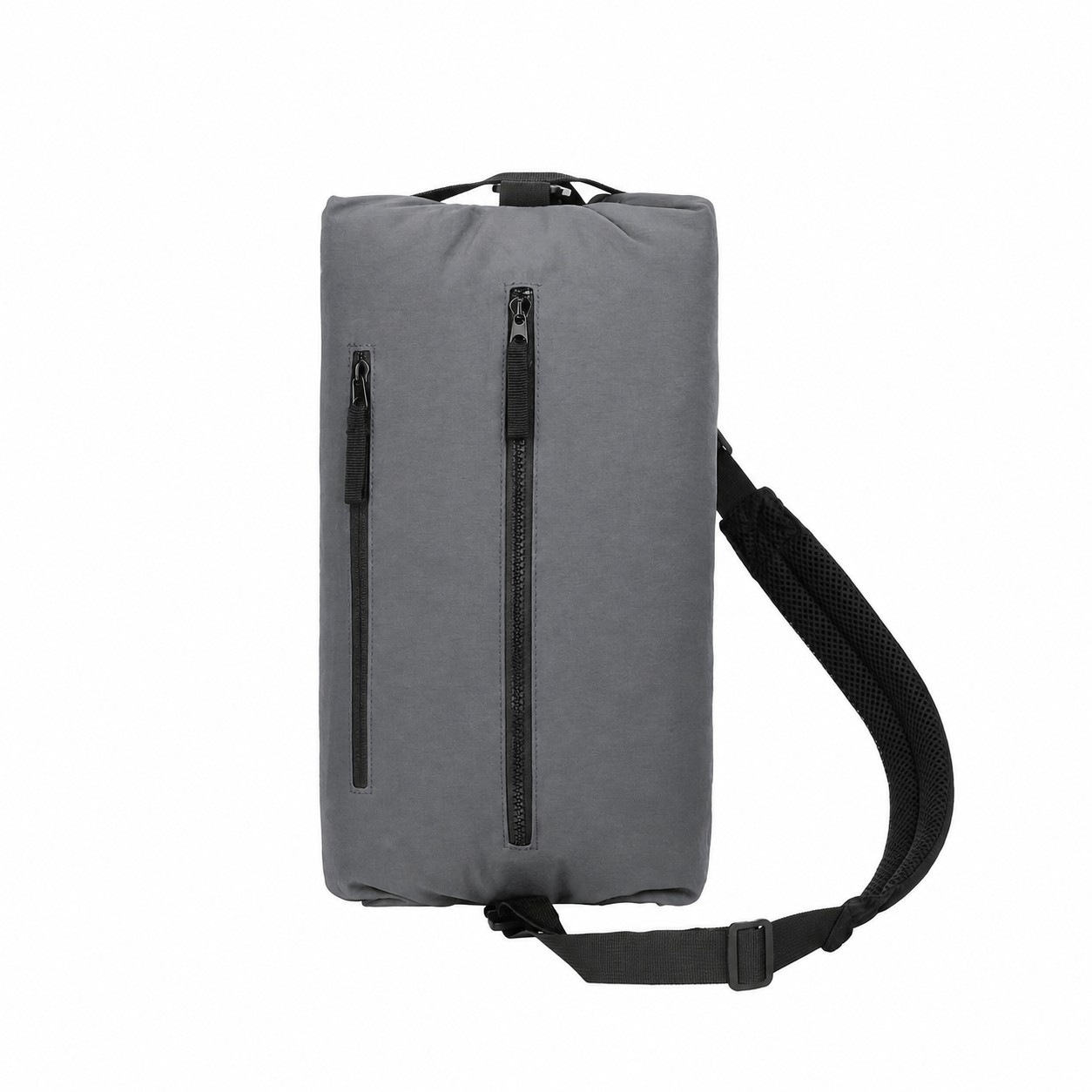 Water Resistant Crossbody Sling Bag — Gray