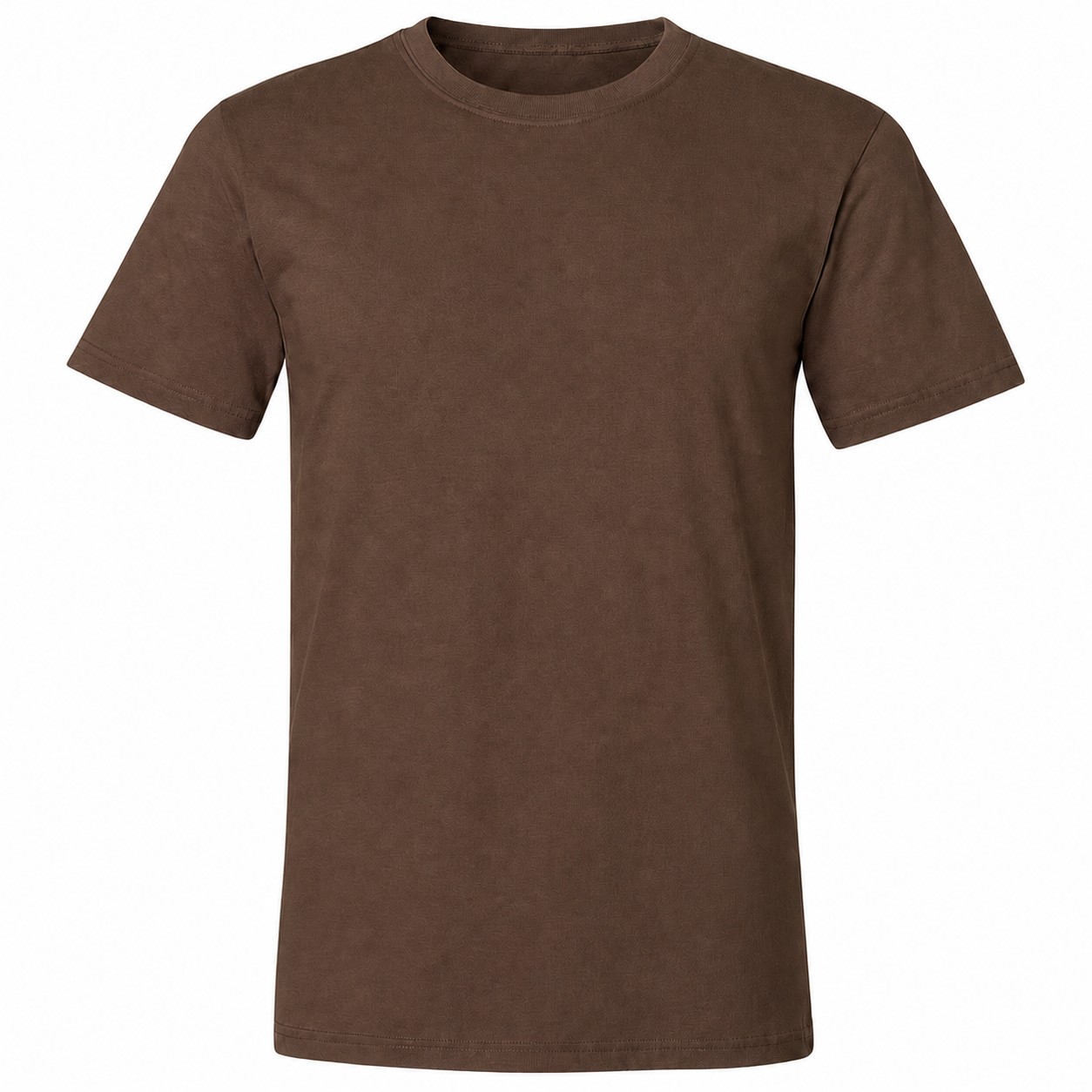 Ringspun Cotton Crewneck T-Shirt — Brown