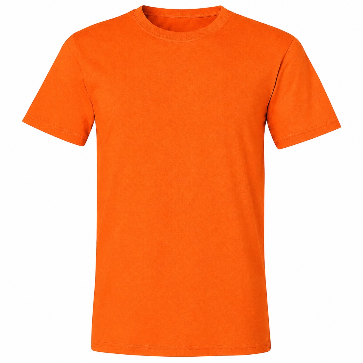 Ringspun Cotton Crewneck T-Shirt — Orange