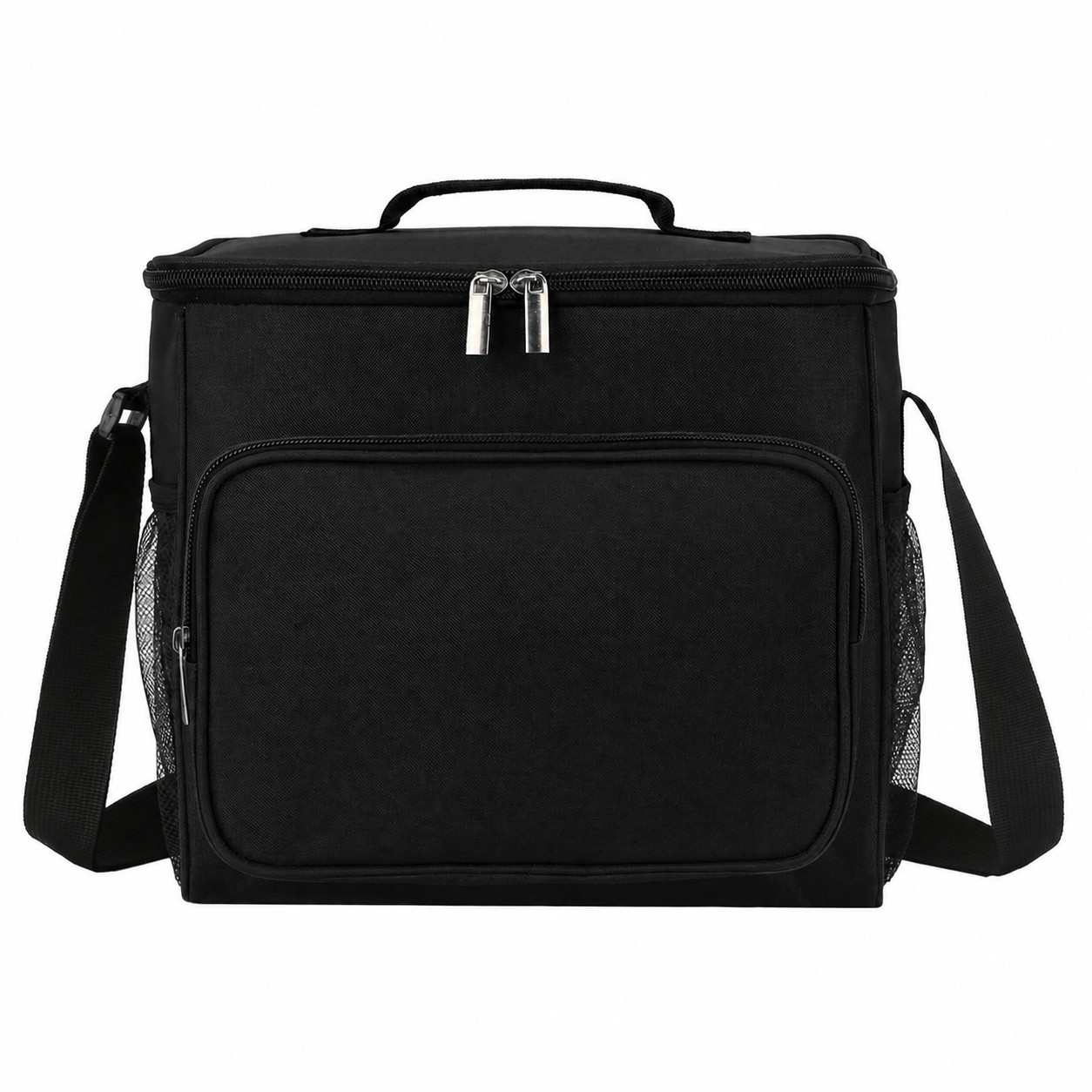 12 Can 300D Polyester Cooler Bag — Black