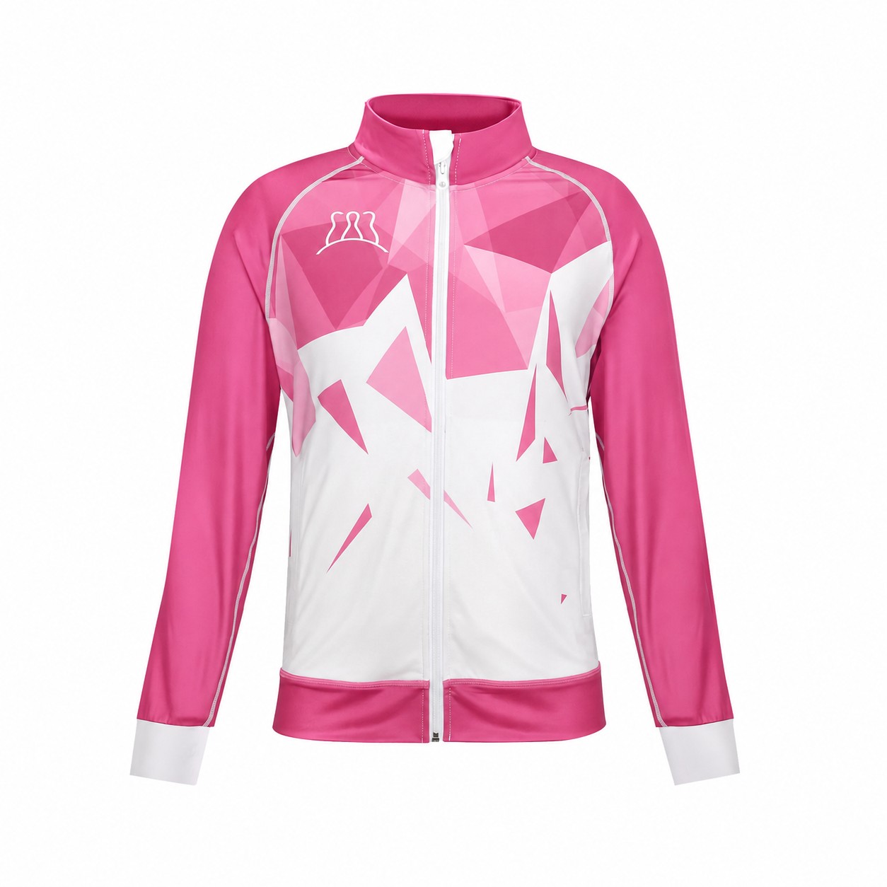 Full Zip Raglan Training Jacket — Pink
