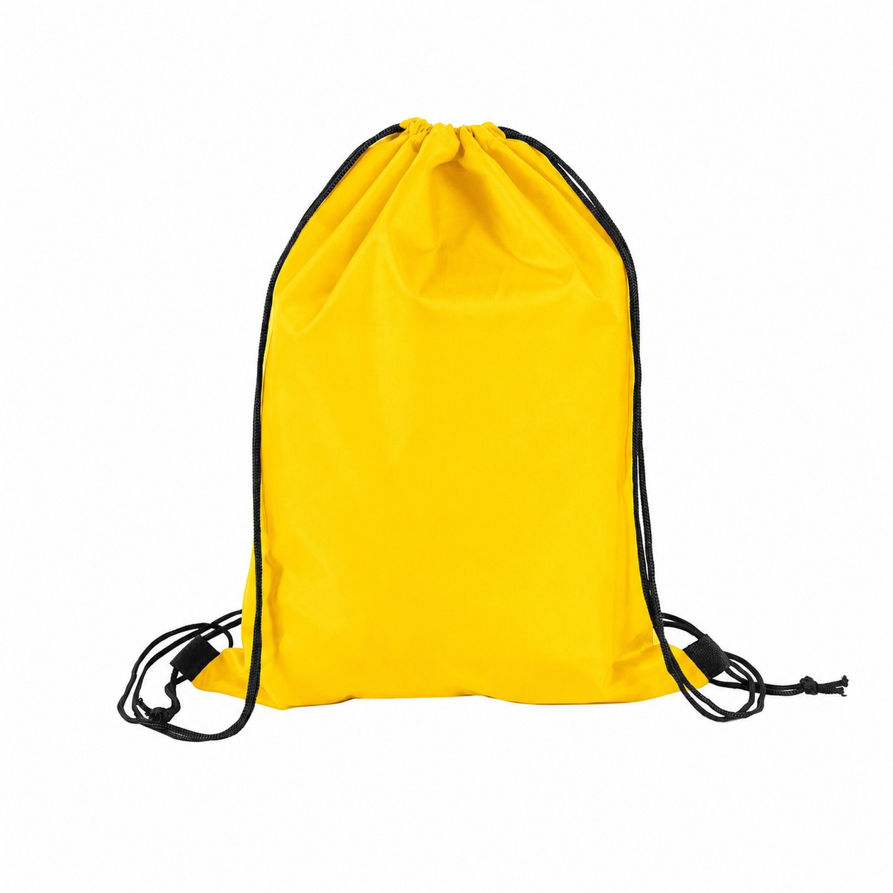 210D Polyester Drawstring Bag — Yellow