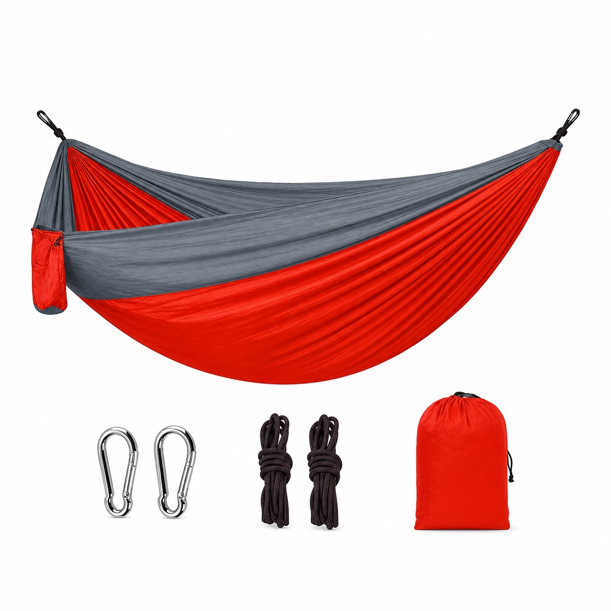 Lightweight Nylon Camping Hammock With Straps — view 2