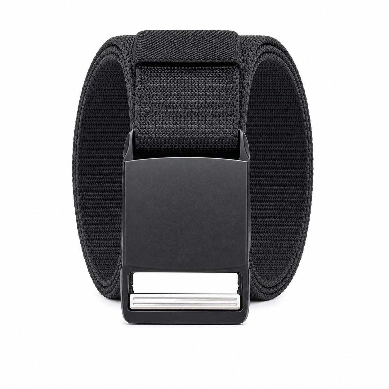 Adjustable Nylon Web Belt With Alloy Buckle — view 2