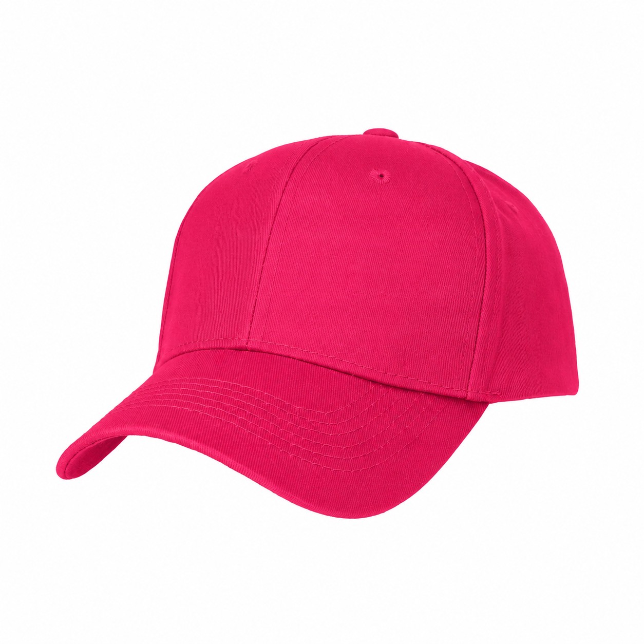 22.8-Inch Cotton Baseball Cap — Rose Red