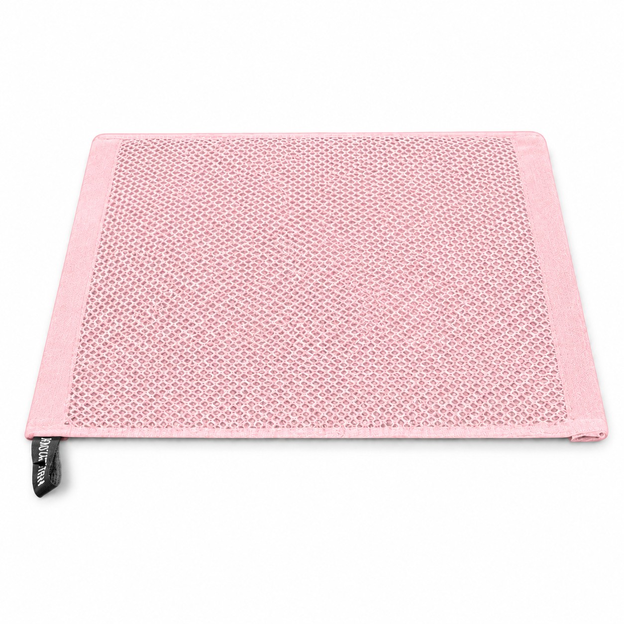 Square Cotton Kitchen Dish Towel — Light Pink