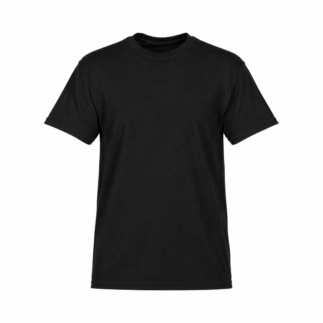 Durable Cotton Crewneck Event Tee — Black