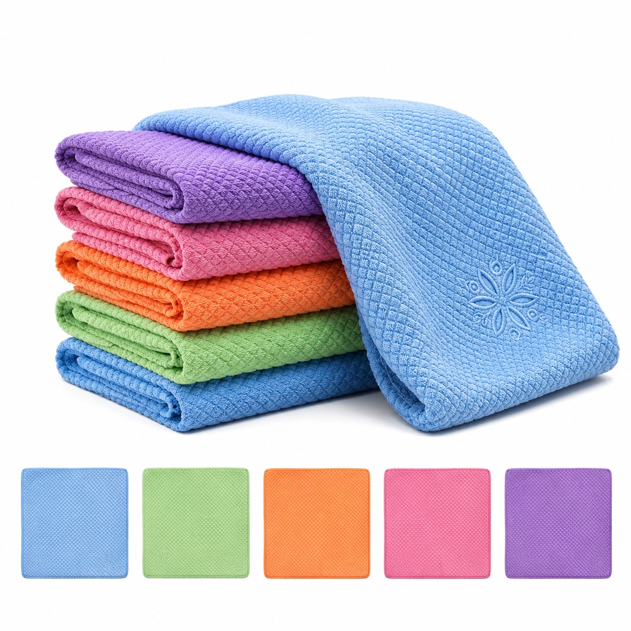Fish Scale Weave Microfiber Cleaning Cloth