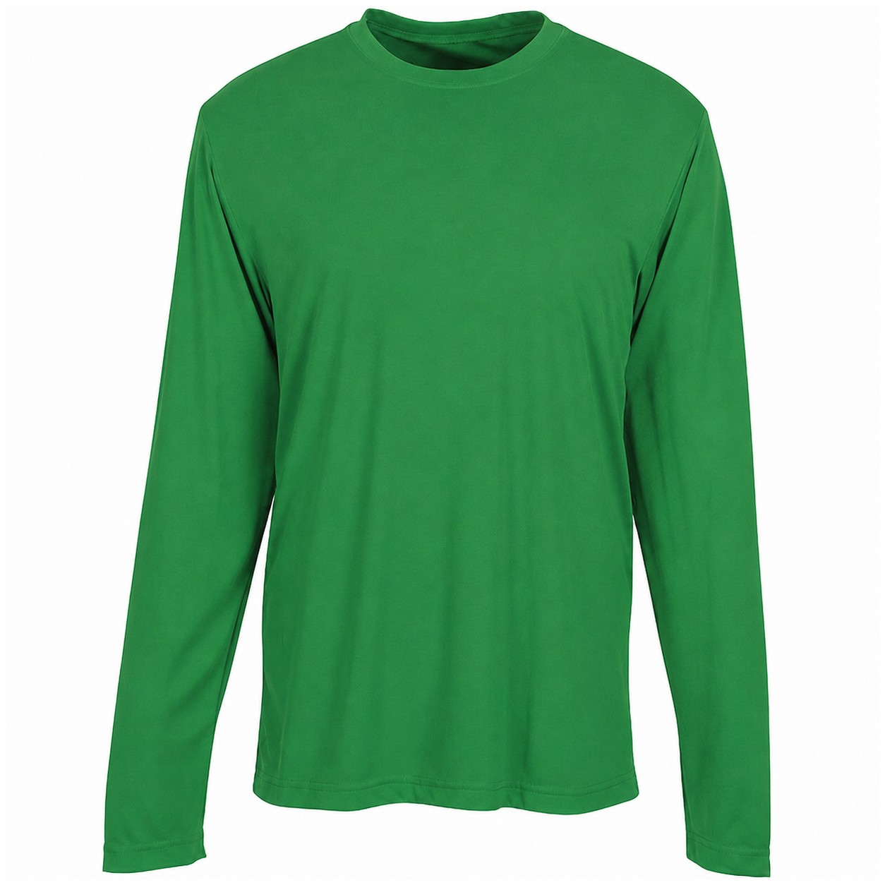 Polyester Long Sleeve Team Shirt — Green