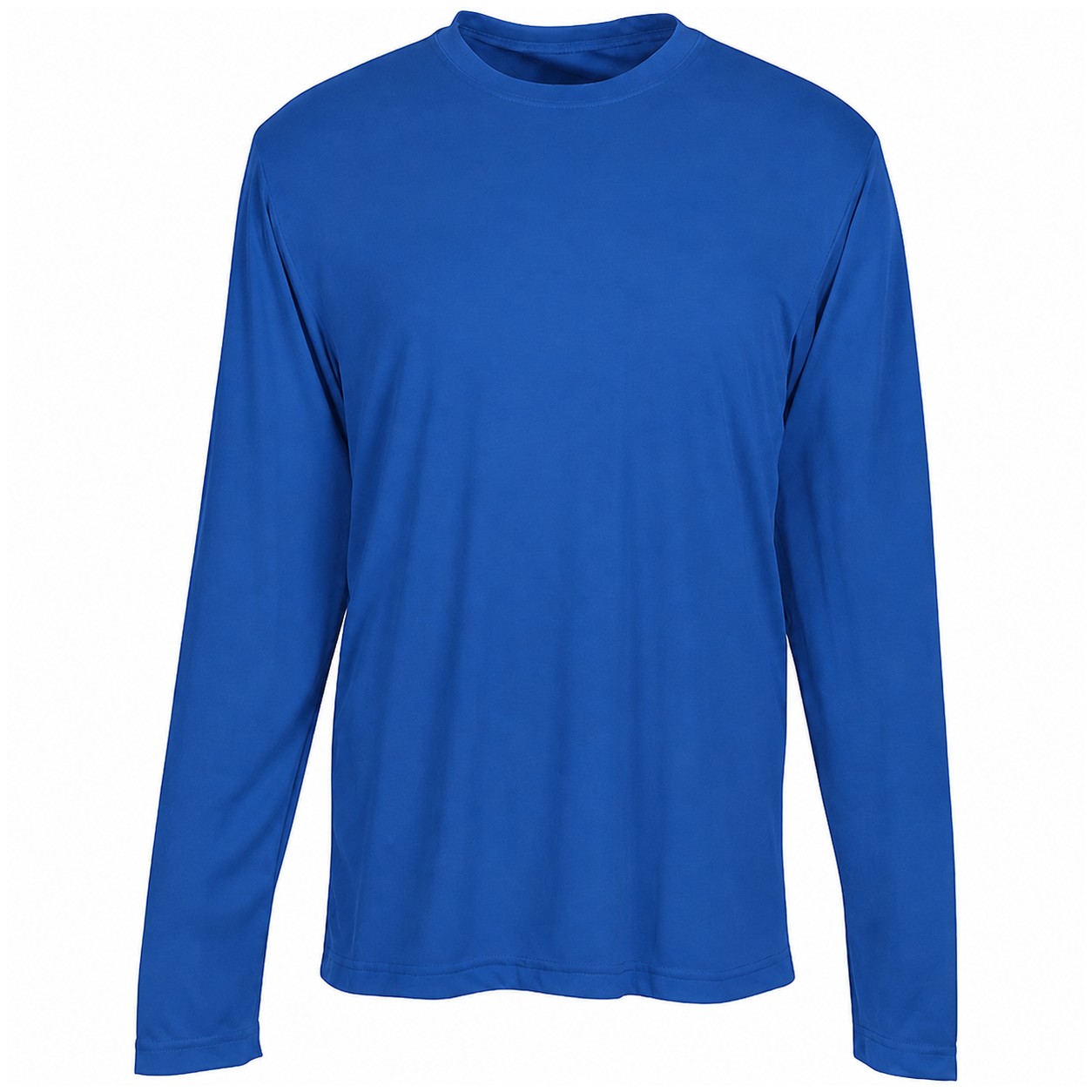 Polyester Long Sleeve Team Shirt — Blue